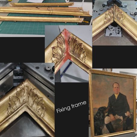 fixing old gold frame