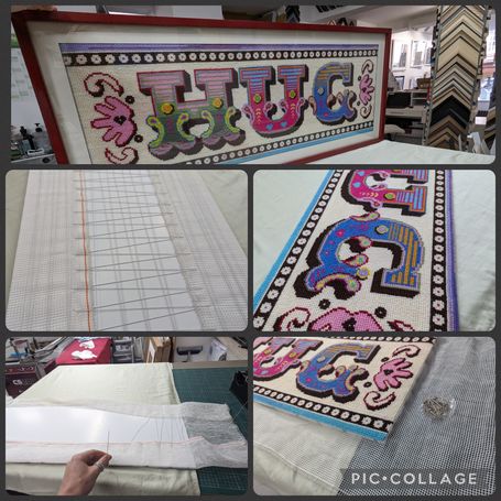 Framing embroidery